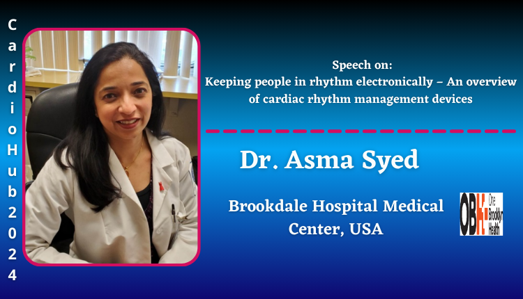 Dr. Asma Syed | Speaker | Cardio Hub 2024